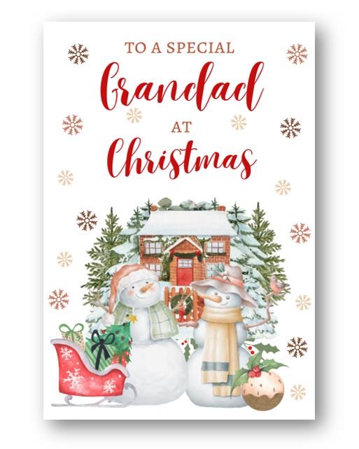 Second Ave Grandad Christmas Snowmen Winter Xmas Holiday Festive Greetings Card