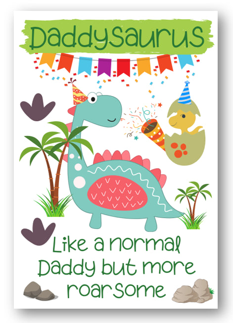 Second Ave Children's Daddysaurus Dinosaur Daddy Happy Birthday Card