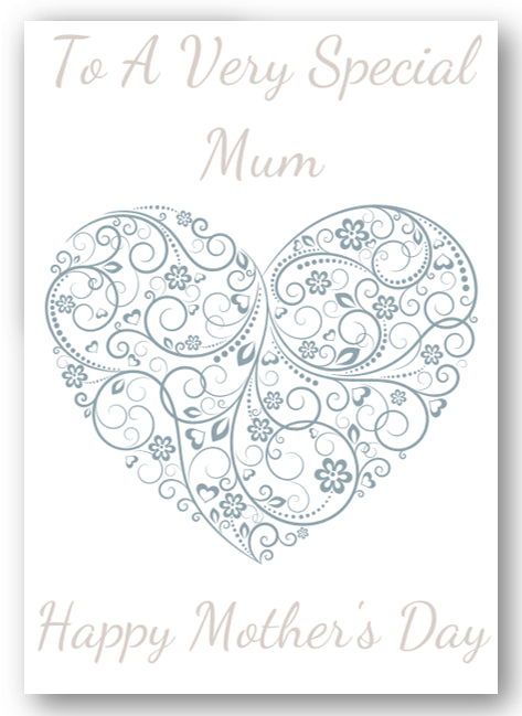 Second Ave Cute Happy Mother's Day Card For Mum With Heart - Design 2