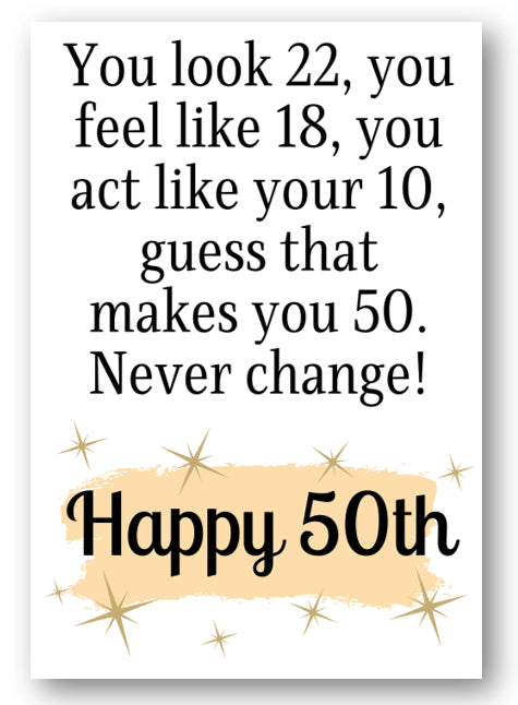 Second Ave Funny 50th Happy Birthday Card