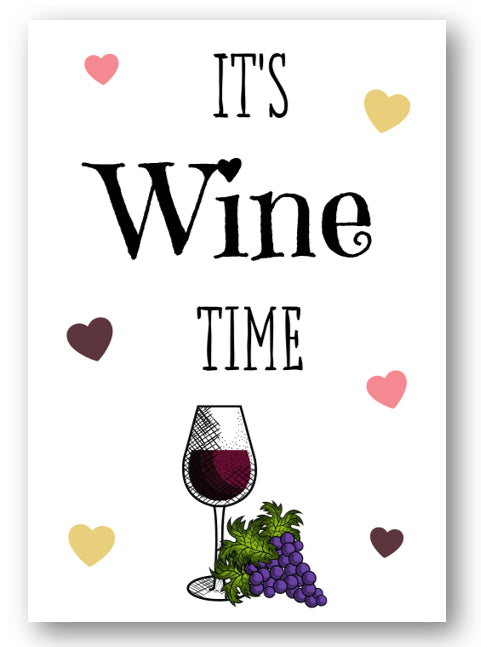 Second Ave Funny It's Wine Time Happy Birthday Card