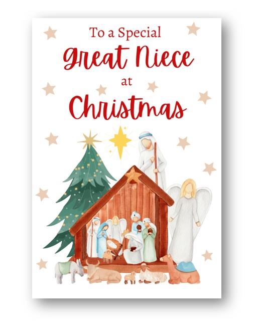 Second Ave Great Niece Christmas Nativity Xmas Holiday Festive Greetings Card