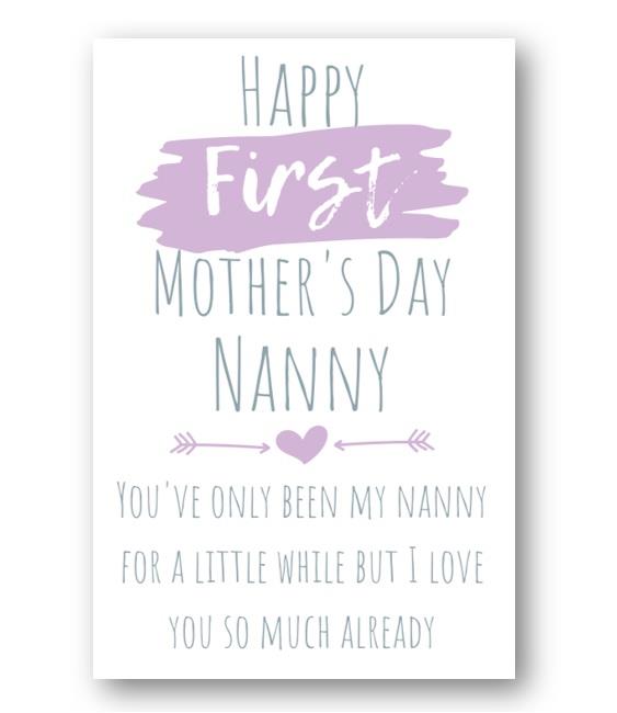 Second Ave Happy First Mother's Day Card For Nan Nanny Grandma