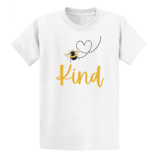 Second Ave Adult Be Kind Mental Health Autism Awareness Bee Top White T Shirt T-Shirt