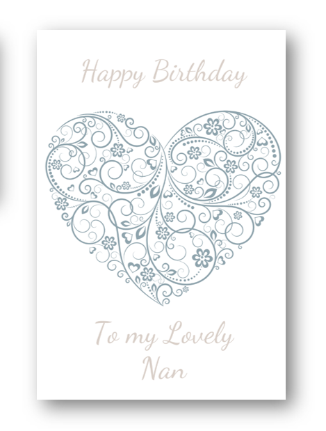 Second Ave Nan Birthday Card For Her Greetings Card