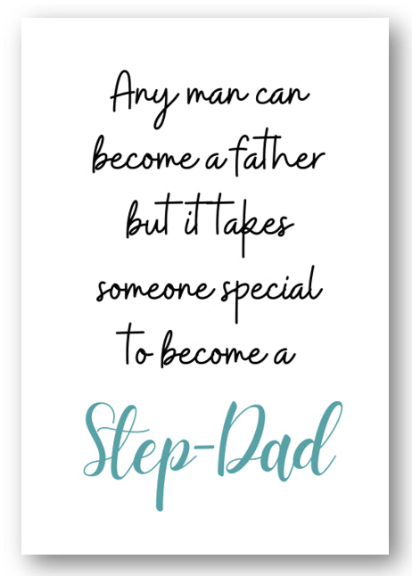 Second Ave Cute Step Dad Quote Birthday Father's Day Card