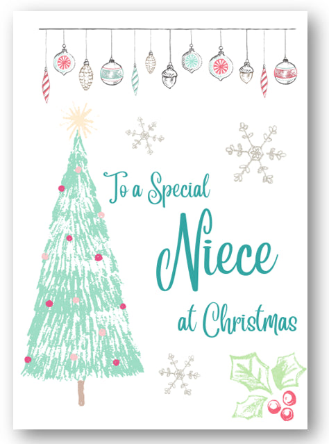 Second Ave Niece Christmas Tree Xmas Holiday Festive Greetings Card