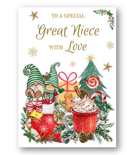 Second Ave Great Niece Christmas Winter Gingerbread Xmas Holiday Festive Greetings Card