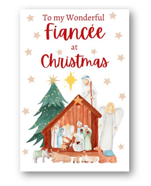 Second Ave Fiancee Christmas Nativity Xmas Holiday Festive Greetings Card