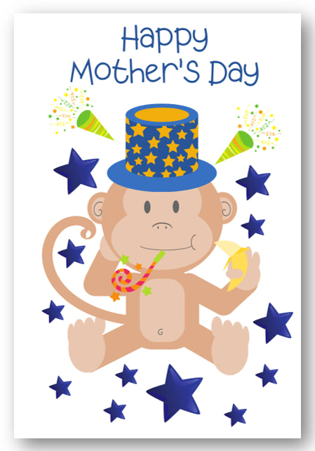 Second Ave Children's Kids Monkey Mother's Day Card For Her