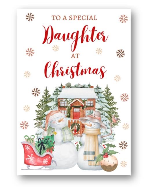 Second Ave Daughter Christmas Snowmen Winter Xmas Holiday Festive Greetings Card