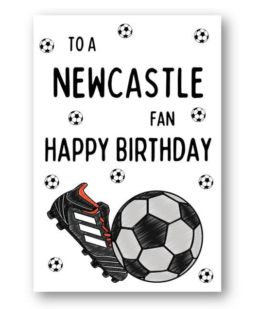 Second Ave Newcastle United Football Fan Adult Children's Kids Birthday Greetings Card