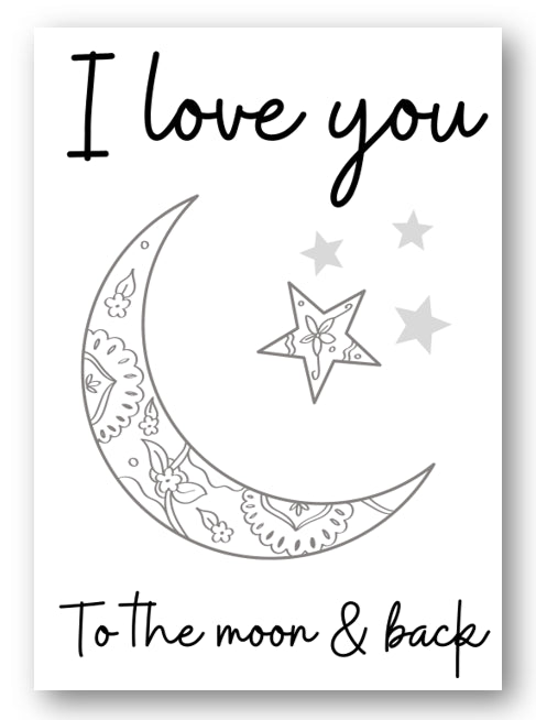 Second Ave Cute I Love You To The Moon & Back Birthday Valentine Card For Him/Her