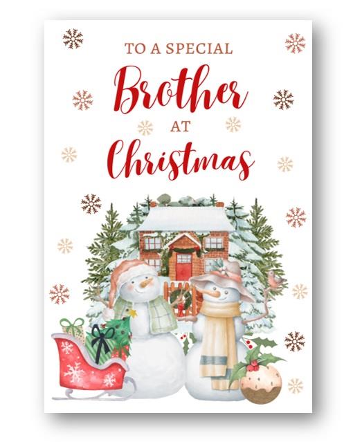 Second Ave Brother Christmas Snowmen Winter Xmas Holiday Festive Greetings Card