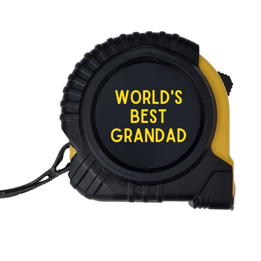 Second Ave World's Best Grandad 3m/10ft Retractable Tape Measure Xmas Birthday Father's Day Gift