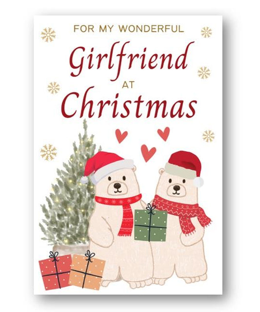 Second Ave Girlfriend Polar Bear Christmas Xmas Holiday Festive Greetings Card