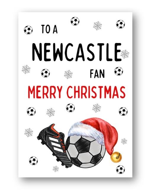 Second Ave Newcastle United Football Fan Adult Children's Kids Christmas Xmas Holiday Festive Greetings Card