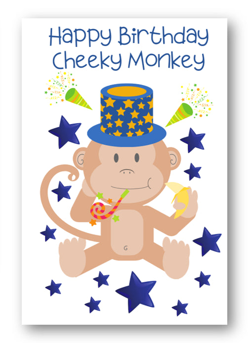 Second Ave Children's Kids Monkey Birthday Card Greetings Card