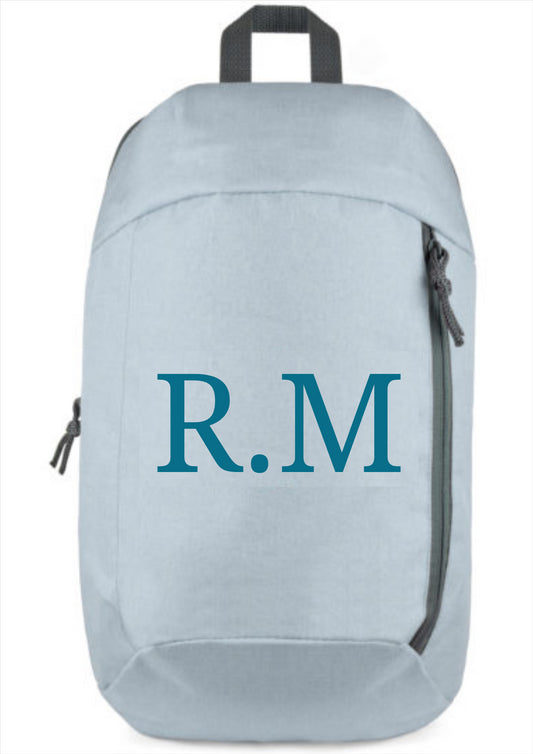 Second Ave Personalised Initials Children's Kids Blue School PE Hand Luggage Rucksack Backpack