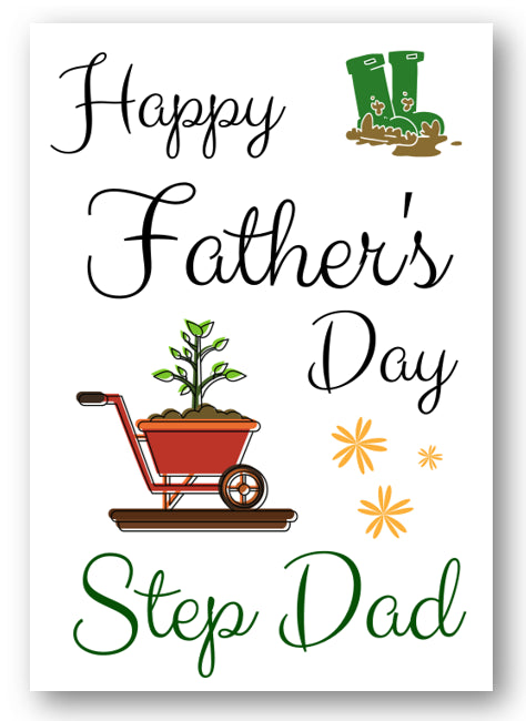 Second Ave Garden Step Dad Father's Day Card For Dad