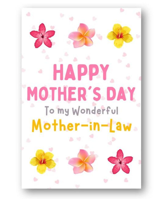 Second Ave Bright Flowers Mother in Law Happy Mother's Day Card For Mum