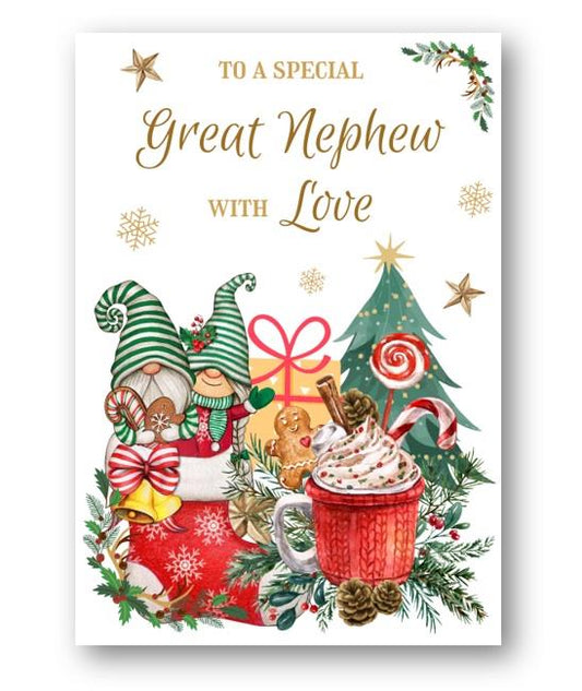 Second Ave Great Nephew Christmas Winter Gingerbread Xmas Holiday Festive Greetings Card