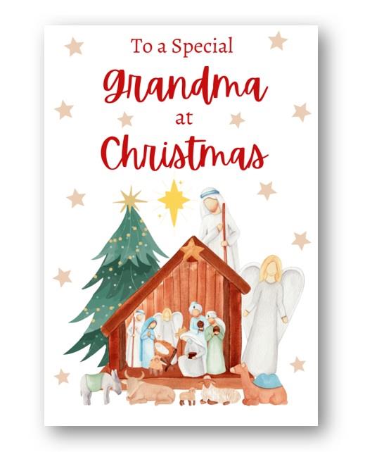 Second Ave Grandma Christmas Nativity Xmas Holiday Festive Greetings Card