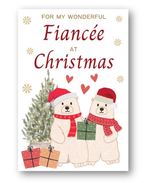 Second Ave Fiancee Polar Bear Christmas Xmas Holiday Festive Greetings Card