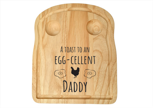 Second Ave Personalised Name Toast Egg-Cellent Kitchen Chopping Breakfast Board Birthday Xmas Gift