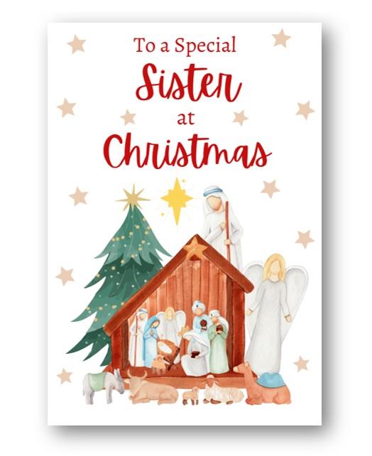 Second Ave Sister Christmas Nativity Xmas Holiday Festive Greetings Card