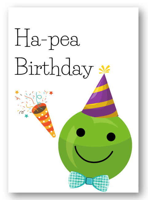 Second Ave Funny Ha-Pea Birthday Pun Joke Happy Birthday Card