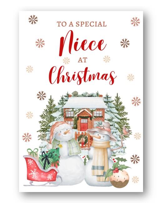 Second Ave Niece Christmas Snowmen Winter Xmas Holiday Festive Greetings Card