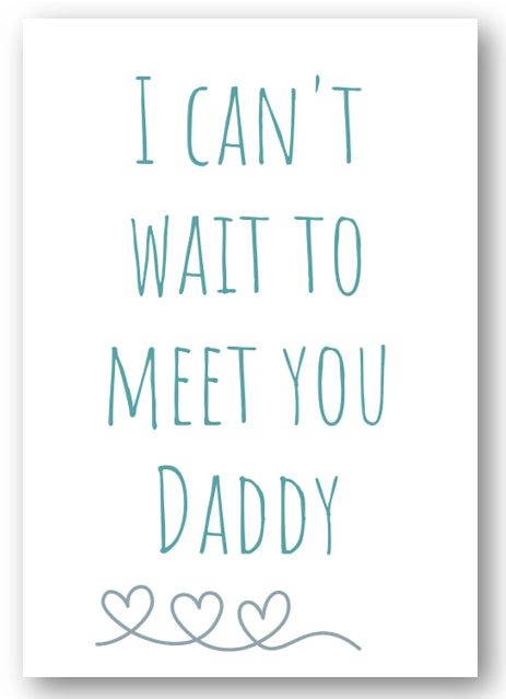 Second Ave Cute I Can't Wait To Meet You Daddy Birthday Father's Day Card