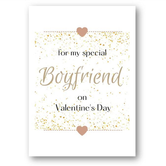 Second Ave Boyfriend Valentine Card For Him Cute Romantic Heart Card - Design 4