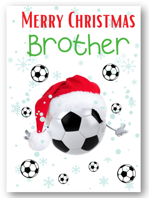 Second Ave Brother Football Children's Kids Christmas Xmas Holiday Festive Greetings Card