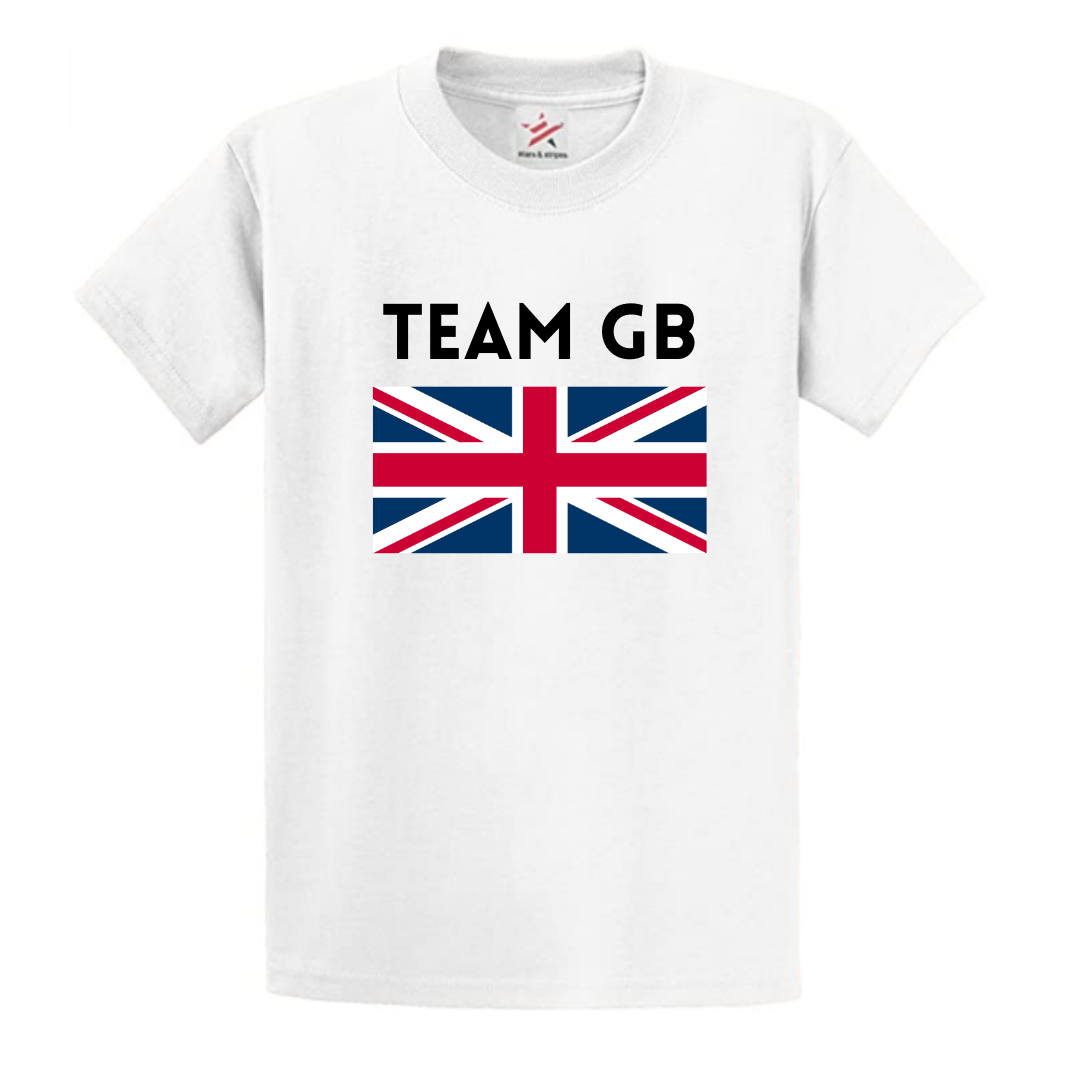 Second Ave Baby/Children's Team GB Supporter Olympics White T Shirt Top Kit