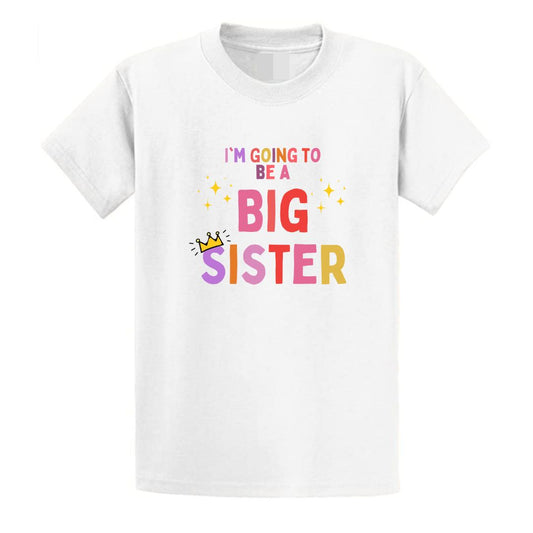 Second Ave Baby/Children's Cute I'm Going To Be A Big Sister Pregnancy Announcement White T Shirt Top