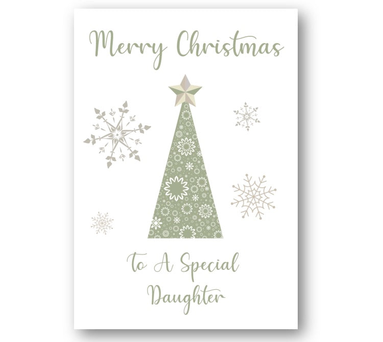 Second Ave To A Special Daughter Christmas Xmas Holiday Festive Greetings Card